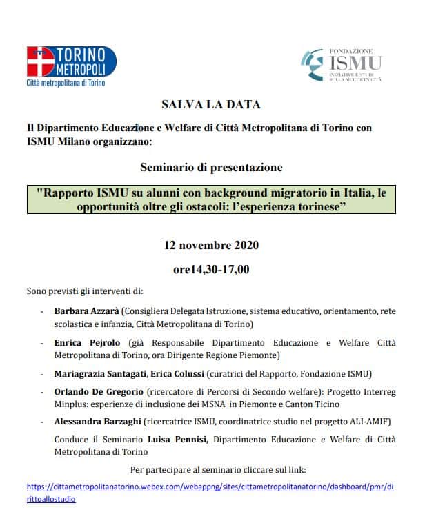 Presentazione rapporto alunni cni_torino