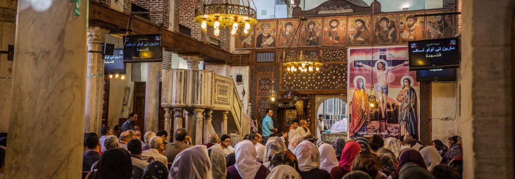 Cairo,,Egypt,-,April,2018:,Coptic,Orthodox,Church,At,Old