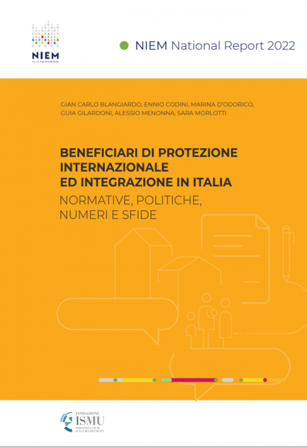Copertina_Report NIEM 2022_Beneficiari protezione internazionale Copertina_Report NIEM 2022_Beneficiari protezione internazionale