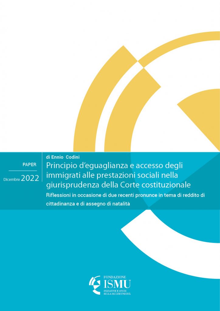 Principio d’eguaglianza  e accesso degli immigrati alle prestazioni sociali  nella giurisprudenza della Corte costituzionale