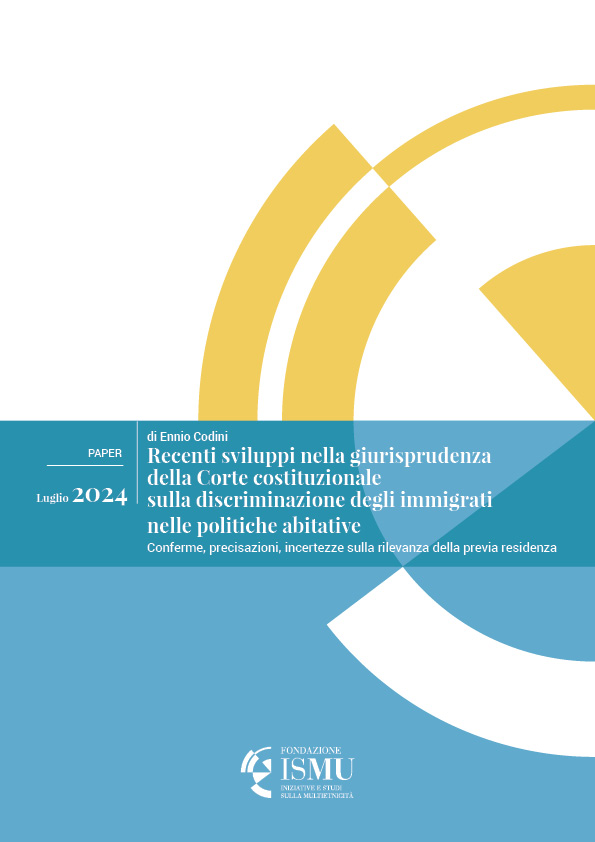 Recenti sviluppi nella giurisprudenza della Corte costituzionale sulla discriminazione degli immigrati nelle politiche abitative